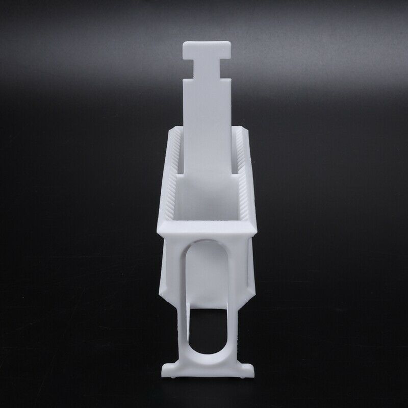 2 in 1 White 24 Pieces Microscope Slides Staining Rack Dish Set H4Q1