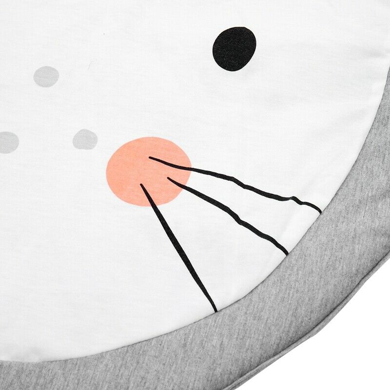 90CM Kids Play Game Mats Round Carpet Rugs Mat Cotton Crawling Blanket Floo R7J4