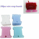 Set of 100 Plastic Floss Bobbins Keep Thread Organized and Untangled  Wrap and