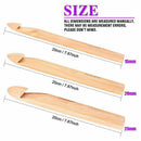 Crochet Hooks Kit,3Mm-25Mm 15Pcs Assorted Sizes Wooden Bamboo Crochet Hooks