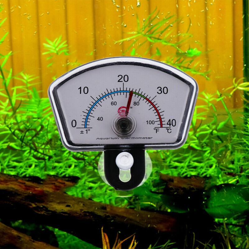 2pcs Waterproof Aquarium   Tank Pointer Thermometer Submersible with Suction