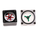 Acrylic G1/4'' Threaded Square Shape Computer Water Cooling Flow Meter