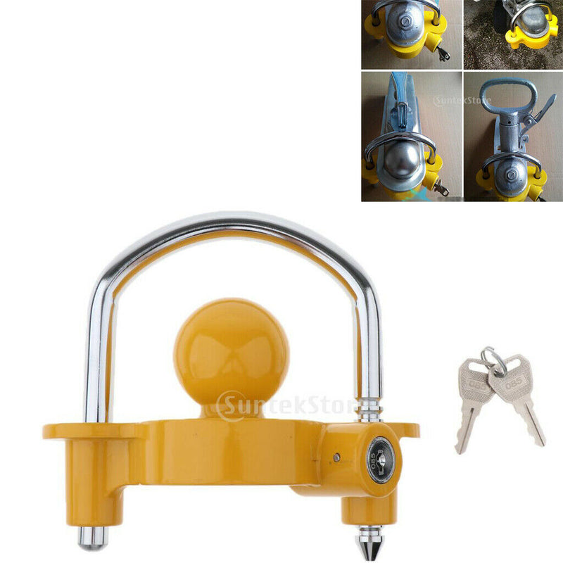 Universal Hitchlock Caravan Trailer Hitch Lock COUPLING TOW BALL LOCK SECURITY
