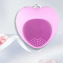 Pink Mini Heart Cleanser Waterproof Electric Facial Cleaning Brush Massage