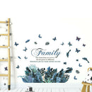 Plants PVC Wall Stickers Sofa Bedroom TV Background Stickers Decor (PH1008) A