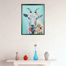 5D DIY Full Drill Diamond Painting Flowers Goat Cross Stitch Embroidery Kit
