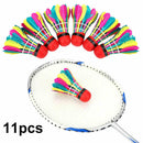 11Pcs Elegant Professional Sport Training Feather Shuttlecocks Badminton Balls I