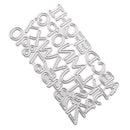 2Pc Letters Numbers Metal Cutting Dies for Cards Making Scrapbooking Album Decor