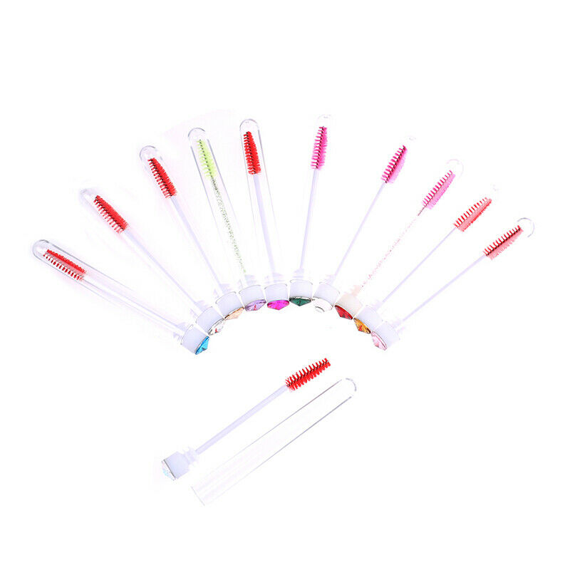 1Pcs Reusable Eyebrow Brush Tube Diamond Brush Dust-Proof Tube Eyelash ExtenSEAU