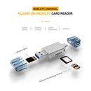 2 in 1 Type-C USB3.0 To Micro-SD/NM Card Reader for Mobile/PC Use Nano Memo
