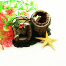 2 x Funny Castle House Aquarium Fish Tank Scenery Ornament Decoration DIY Double