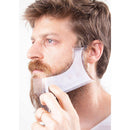 Beard Mustache Facial Hair Trimming Shaping Comb Stencil Template W/ Scissor