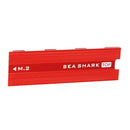 Aluminum Heatsink For PCIe NVMe M.2 NGFF SSD With Silicone Thermal Pad-Red