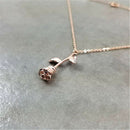 Jewelry women Necklace New Rose Flower Statement Necklace Women Charm Maxi