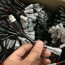 2pcs T10 W5W Socket to KET Male Cable Wire for LED Halogen Clearance Light