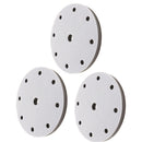 3 Pieces 6-Inch 9 Holes Low Density Soft Sponge Surface Protection Interface