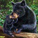 5D DIY Full Drill Diamond Painting Black Bear Cross Stitch Mosaic Craft Kit