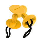 4 Pair of Plastic Bodyboard Surfboard Leash Plugs with Cord - 50mm Thickness