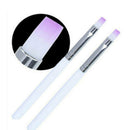 2x Nail Art UV Gel Painting Drawing Brushes Acrylic Flat Brush Professional RJK