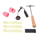 African Kalimba Mbira Repair Tool Kit Tuning Hammer+Fingertip Protectors+Note