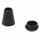 10 Pcs Detachable Cap Plastic Cord Lock Stopper End Black