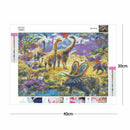 5D DIY Full Drill Square Diamond Painting Dinosaurs Cross Stitch Embroidery