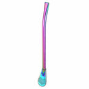 2 pcs Stainless Steel Tea Straws Filtered Spoon Drinking Straw Latte Macchi N5N5