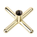 Deluxe Brass Coated Metal X CROSS Bridge Head For Snooker Pool Table Cue Stick