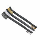 3Mini Wire Brush Set Brass Nylon Stainless Bristle Cleaning Tool Cleaner Ew