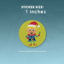 500 Pieces/Roll Christmas Themed Sealing Stickers Round Paper Labels DIY