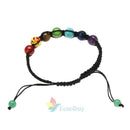 7 Chakra New Healing Balance Beaded Bracelet Lava Yoga Reiki Prayer Stone Unisex