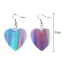 Fashion Women Sequins Love Heart Dangle Hook Drop Earrings Casual Jewelry