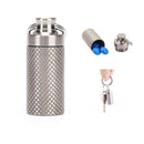 Outdoor Mini Titanium Alloy Seals Bottle Waterproof Canister Medicine Bottles FT