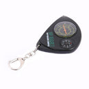 2 in 1 Compass+Map Measurer Curvimeter Keychain for Outdoor Hiking Camping