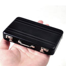Business Name Credit ID Card Holder Box Metal Aluminum Pocket Box Case-Black
