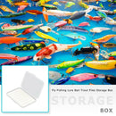 Waterproof Fly Fishing Lure Bait Trout Flies Storage Box Container (S) A
