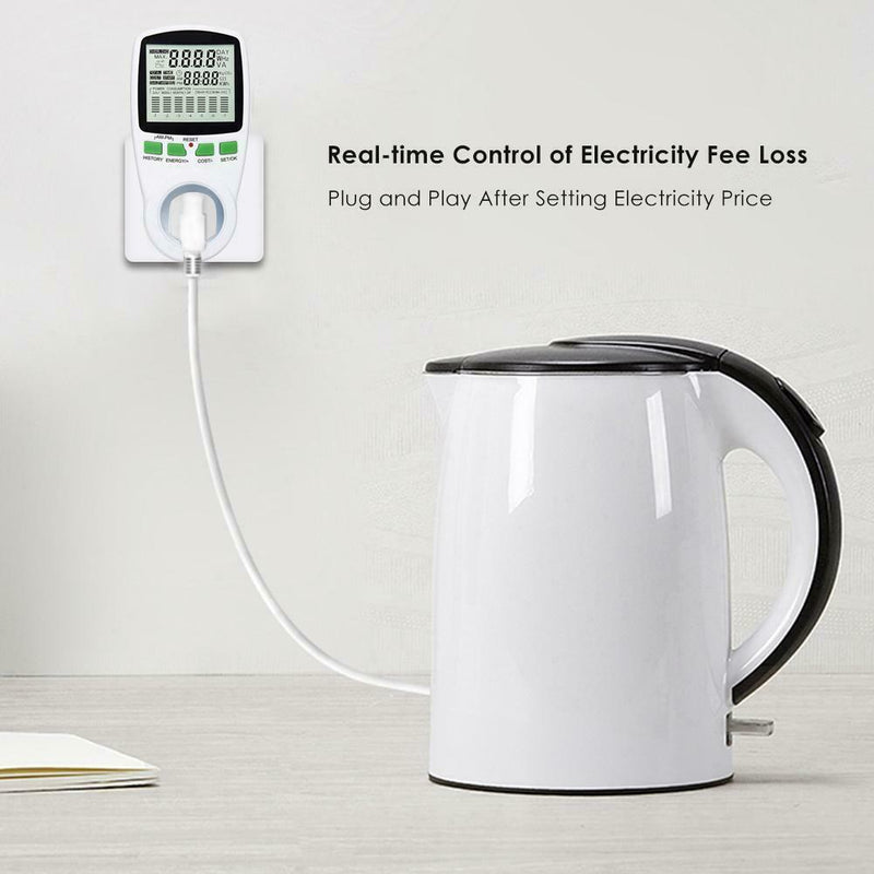 AC Power Meter 220V Digital Wattmeter European Union Energy Meter Watt (EU)