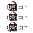 3Pcs Dc 5v 0.2a 30*30*7mm Brushless Cooling Fan+Heatsink Combo for Raspberry Pi