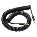3.5mm Male to Male M/M Audio Stereo Aux Spring Cable Converter