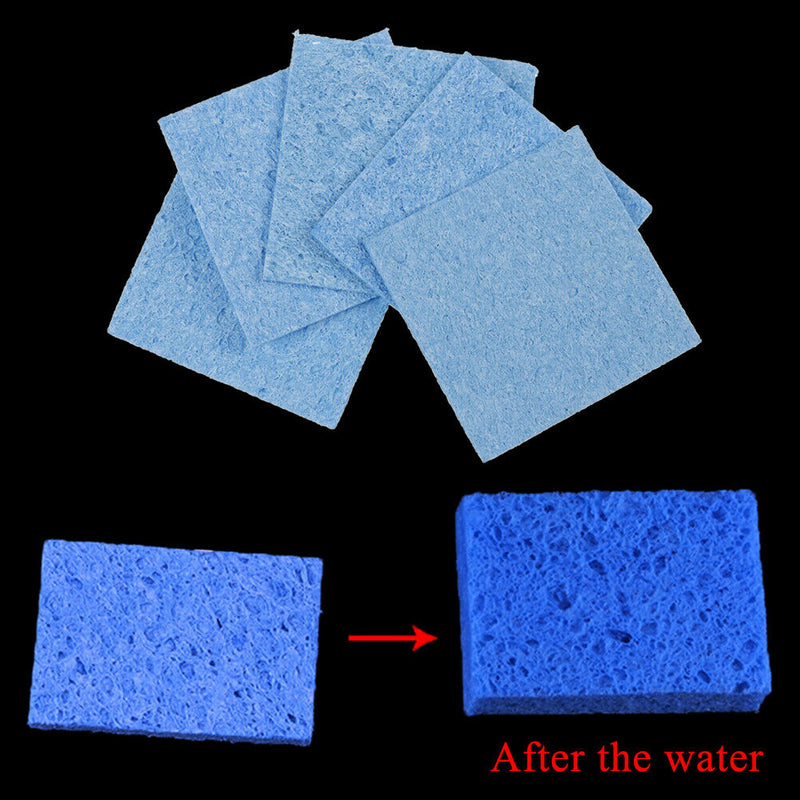 Hand Tool 5pcs 6cm*6cm Soldering Iron Solder Tip Welding Cleaning Sponge Pads