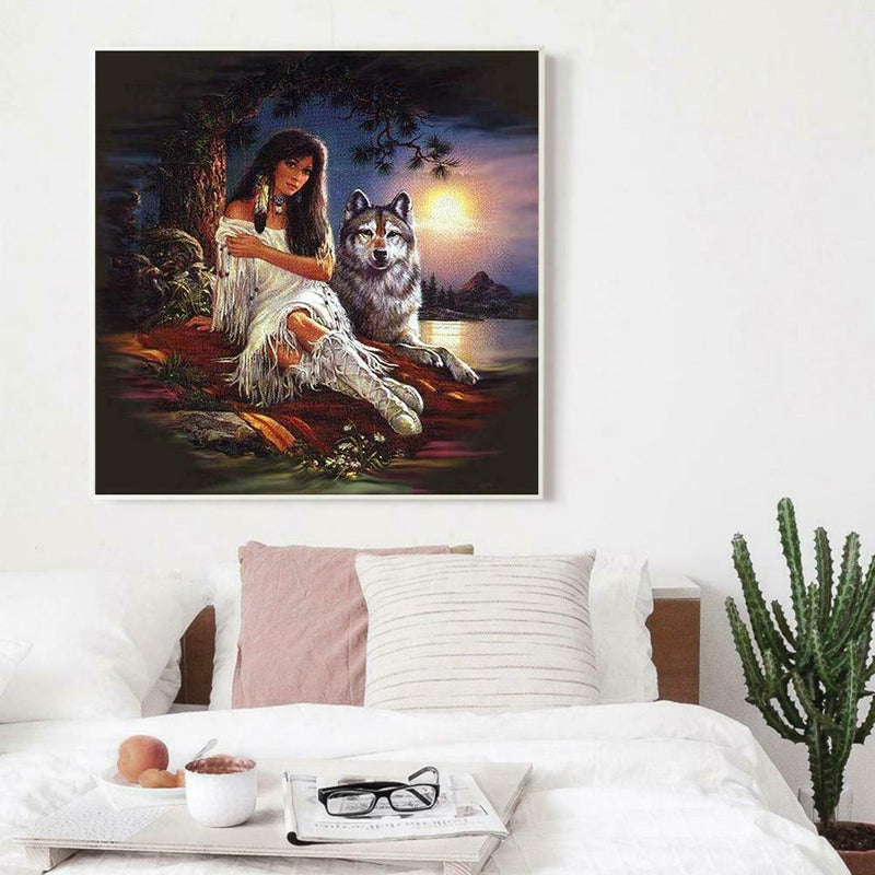 5D DIY Full Drill Diamond Painting Beauty Embroidery Craft Kit Decor (0523)