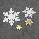 3 Sheets Precut Christmas Tree Snowflake Shape Shrink Films Shrinkable Paper