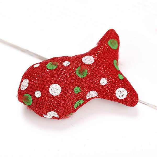 2pcs Cat Toys Christmas Mouse Catnip Pets Kitten Teaser Interactive Funny Supply