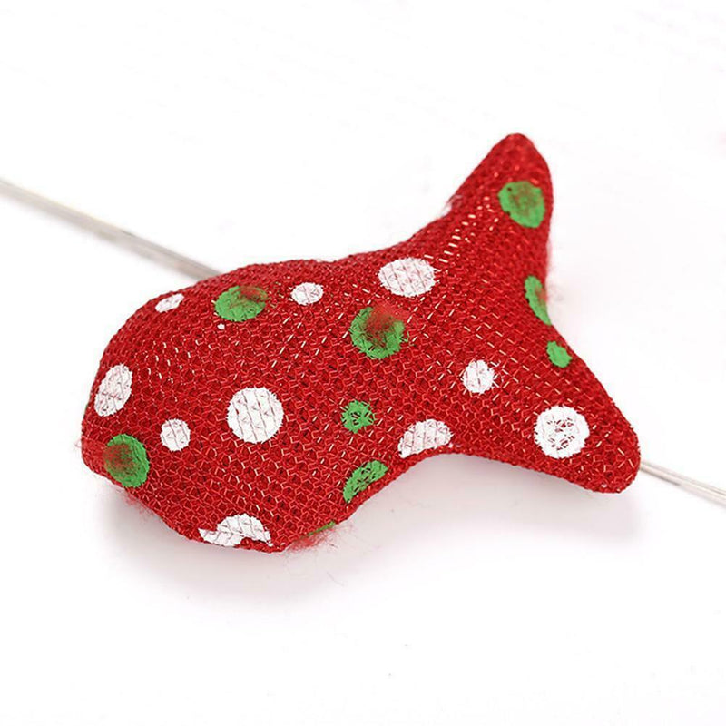 2pcs Cat Toys Christmas Mouse Catnip Pets Kitten Teaser Interactive Funny Supply