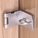 90 Degree Door Buckle With Lock Corner Door Latch Stainless Steel Anti Theft