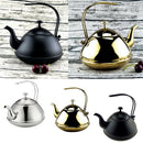 2L Tea Kettle Coffee Pot Steel Stovetop Teapot Stove Teakettles Silvery