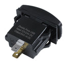 12V 24V Car Auto Boat Accessory LED Dual USB Charger - Outlet green