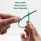 100 Pieces Adjustable Garden Plant Twist Ties, 6.7 Inch Flexible Plastic Tw