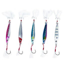 5Pcs/Lot 30G/6.5Cm Metal Fishing Lure Spoon Jig Lure Spinner Bait Fishing T G8S8