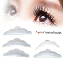 5 Pcs Reusable Eyelash Lift Perming Silicone Curler Curling Pads Patches Shields